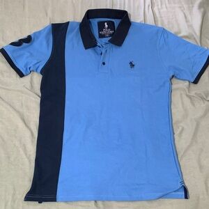 Polo by Ralph Lauren Men's Blue and Black Polo Shirt